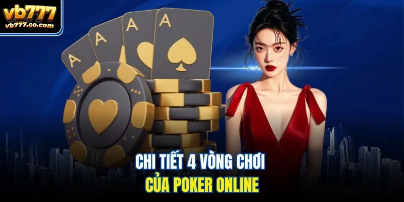 Chi tiết 4 vòng chơi của poker online