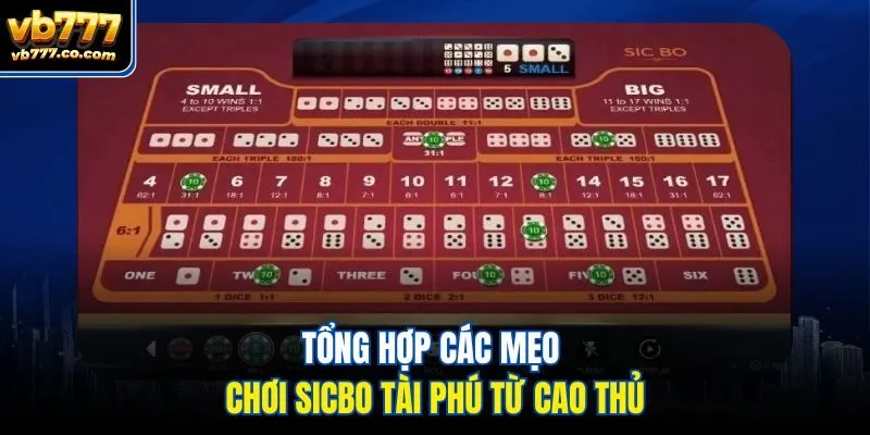 Tổng hợp các mẹo chơi Sicbo Tài Phú từ cao thủ