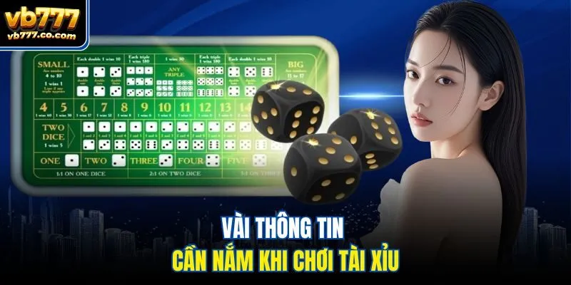 Vài thông tin cần nắm khi chơi Tài Xỉu